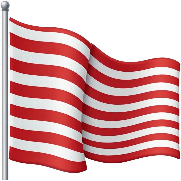 White red white tricolour flag emoji