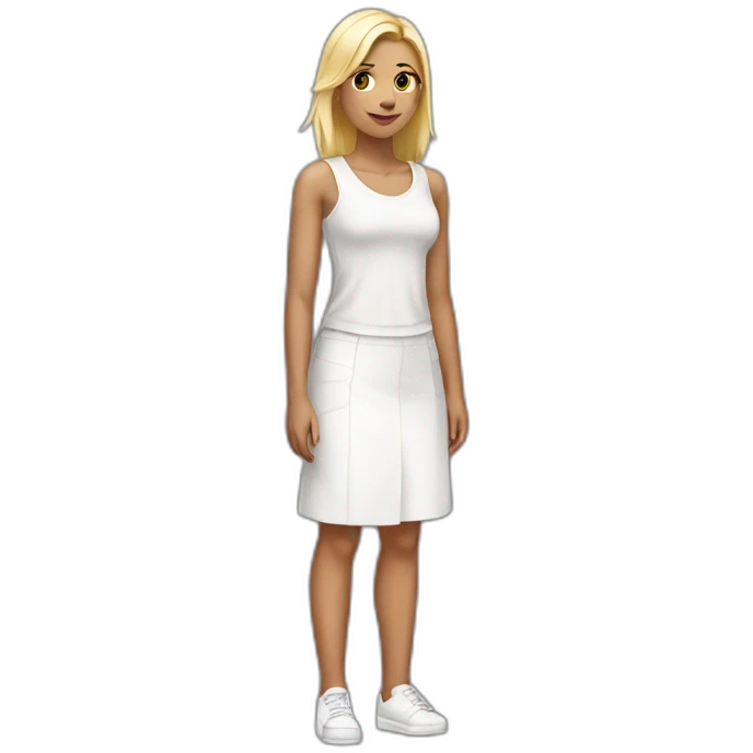 Full white body girl aa emoji