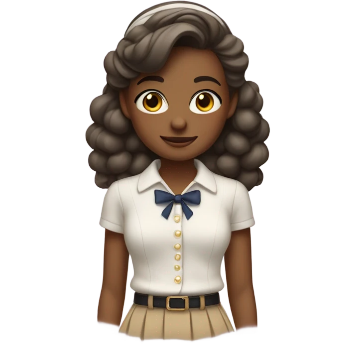 Preppy girl emoji