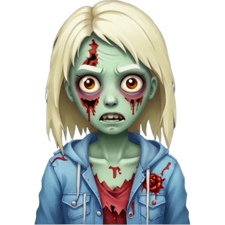 Zombie girl emoji