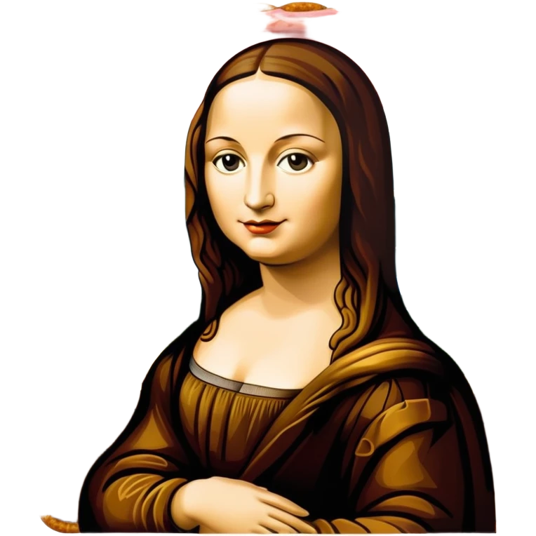 pop art warhol style monalisa SPAM meat slop landscape  emoji