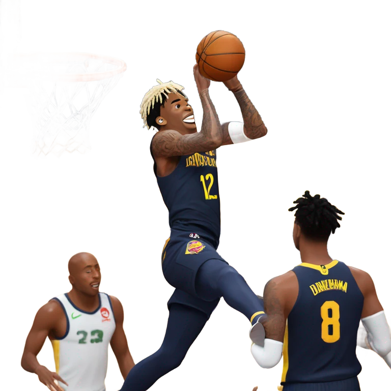 Ja morant dunking on victor wembenyama emoji