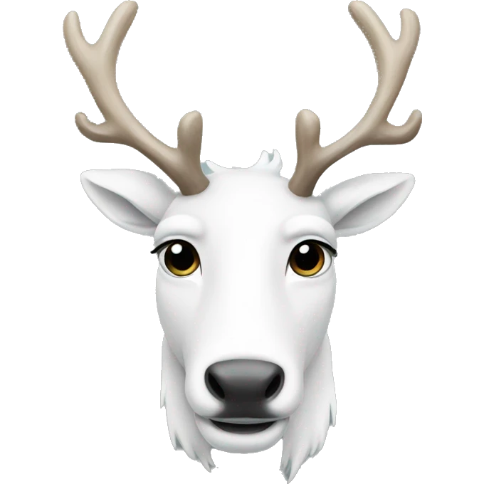 white-reindeer emoji