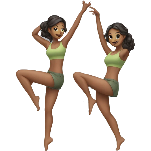 pole move female duo emoji