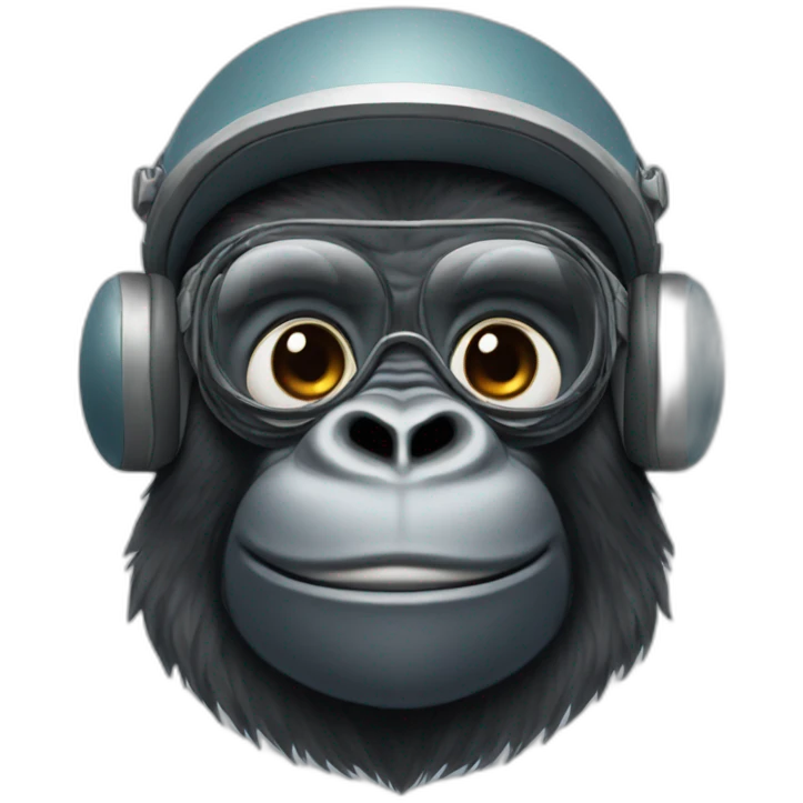 gorilla piloting a plane emoji