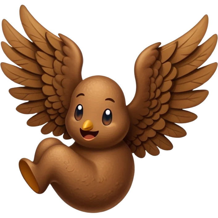 poop with wings emoji