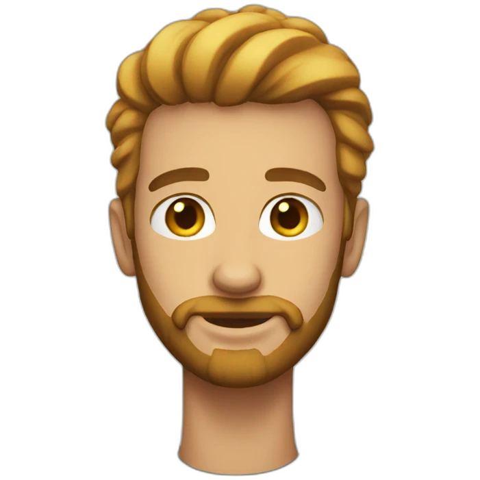 guy with light beard emoji