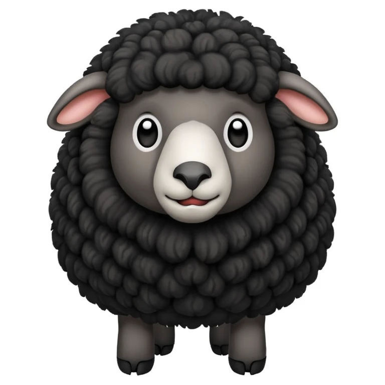 all black sheep emoji