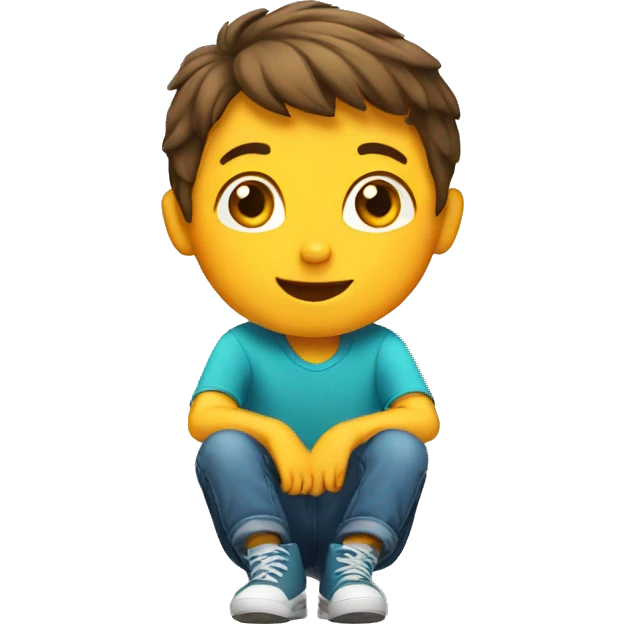 sitting kid  emoji