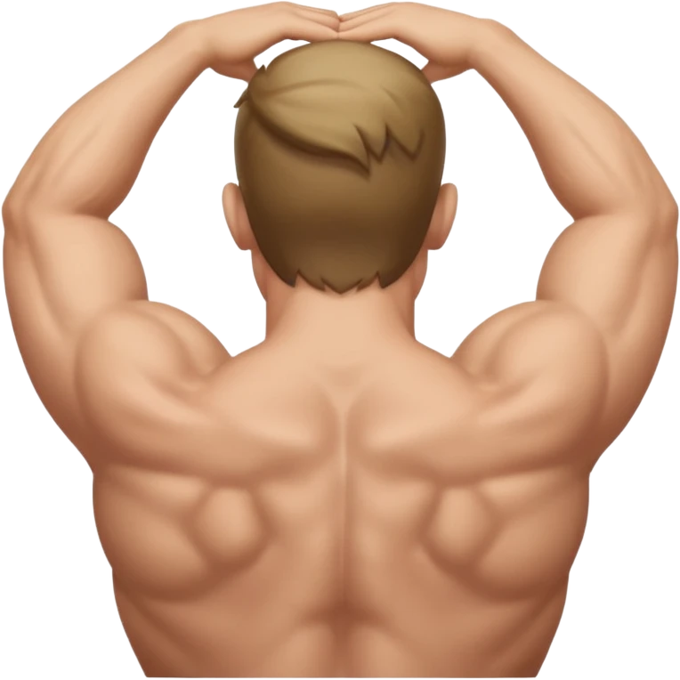 Man with back arched emoji
