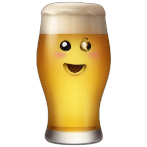 Chauve boit bière emoji