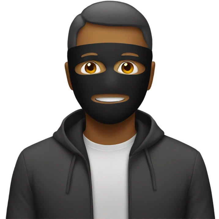 Man with mask on emoji