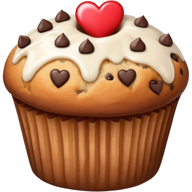 Muffin in love emoji