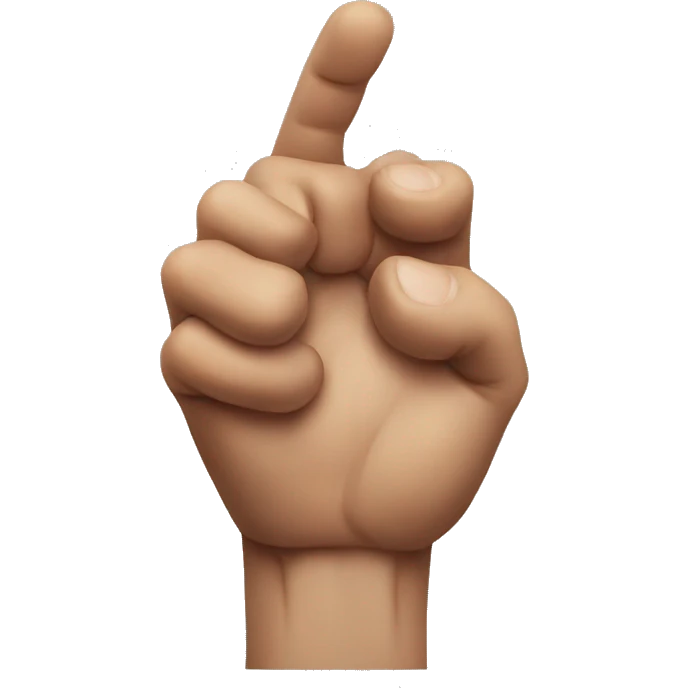 Hand beating chest emoji