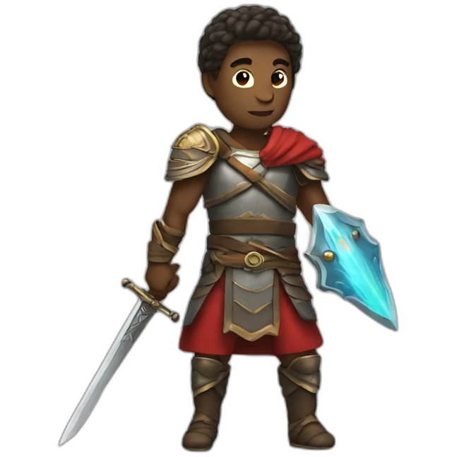 Warrior with sword emoji