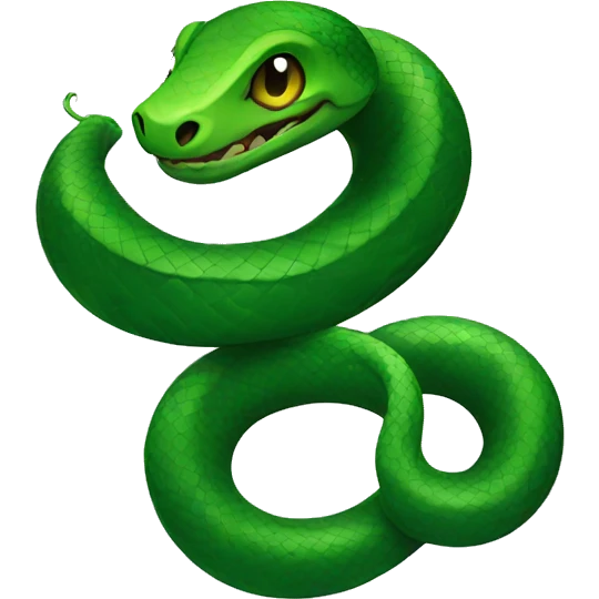Green snake tatoo emoji