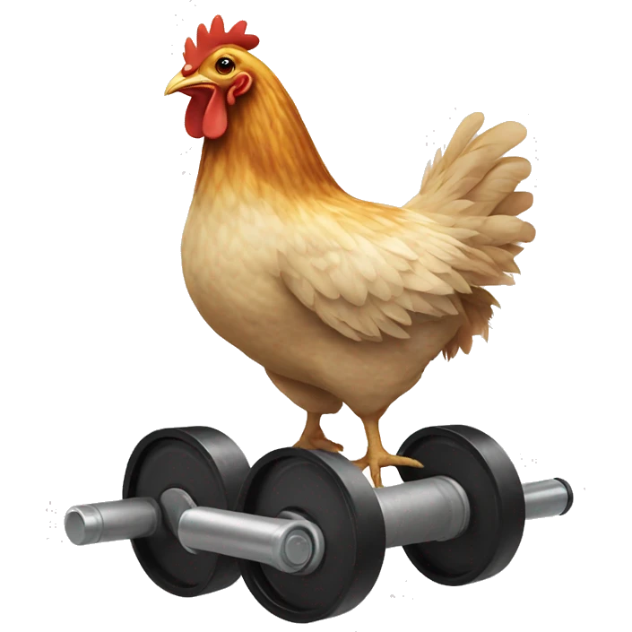 Chicken on a roller   emoji