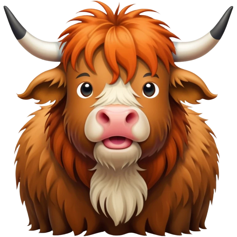 Highland cow and puffin emoji