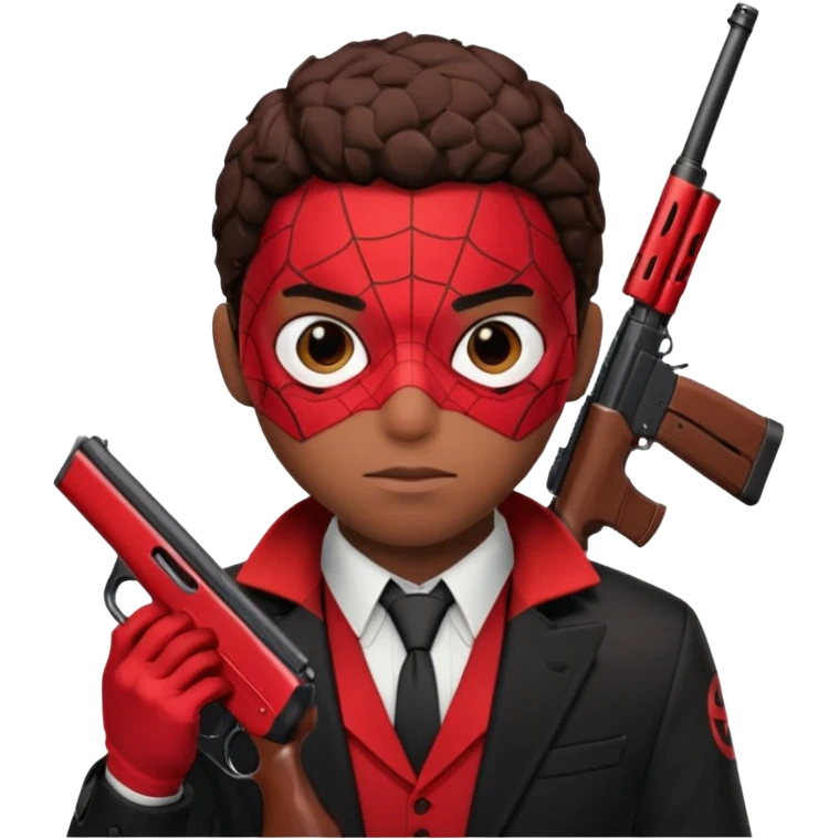 Miles morales holding a shotgun emoji