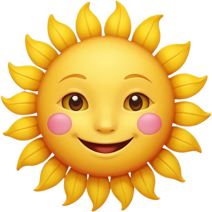 smiling sun emoji emoji