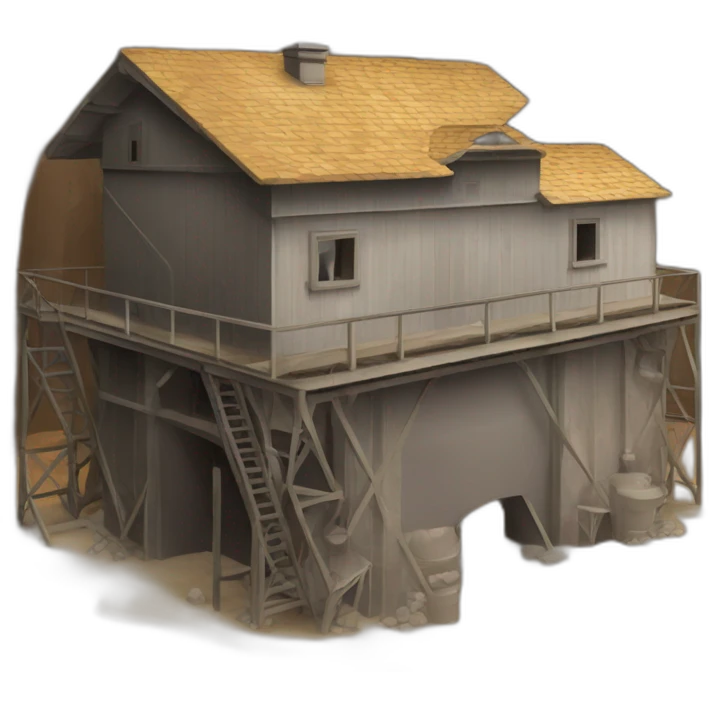 mine shaft/Mining Building house emoji