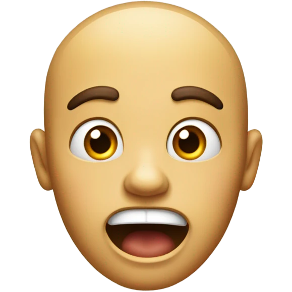 Very shocked face jaw to the floor ￼ emoji