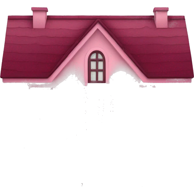 burgundy pink house emoji