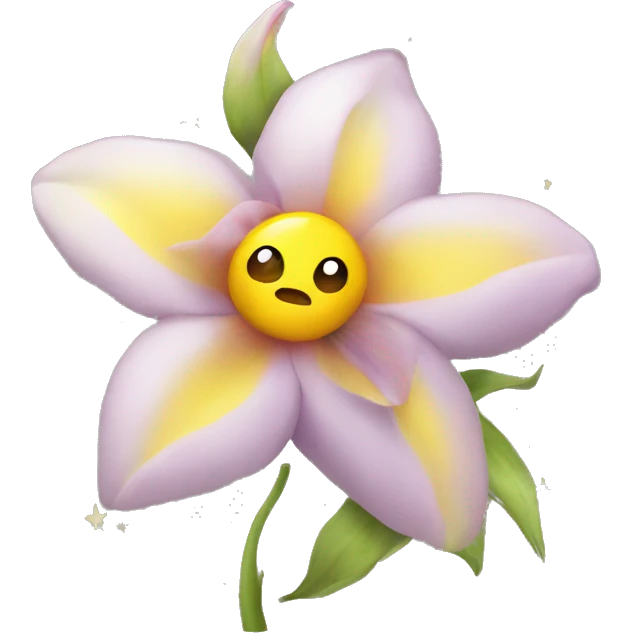 Etoiles  avec fleur  emoji
