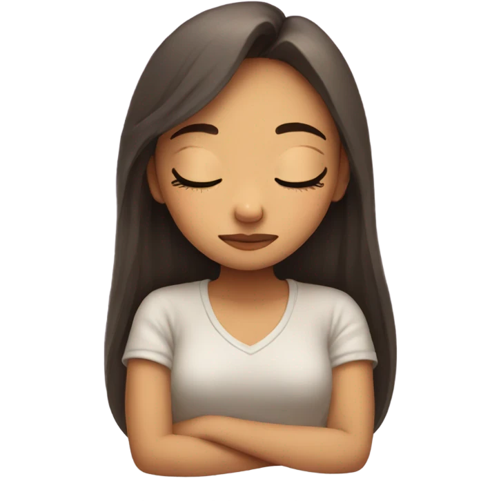 Cute girl sleepy emoji