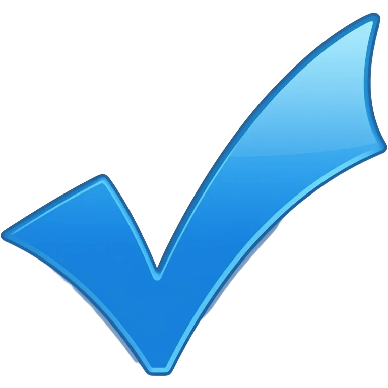 Verificado azul emoji