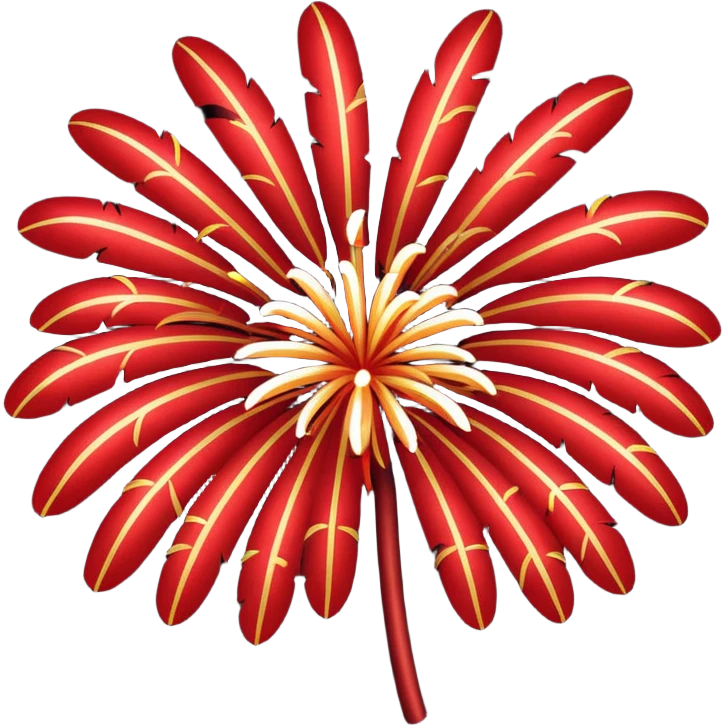 red fireworks emoji
