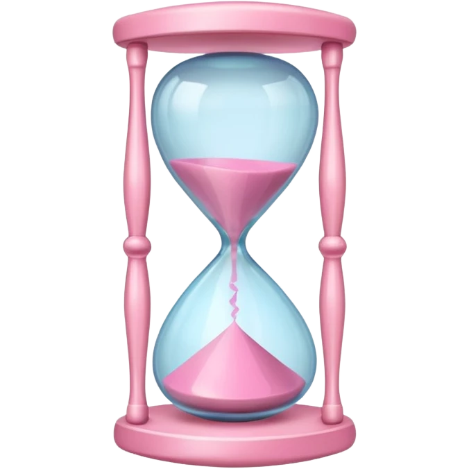 pink hourglass aestetic emoji