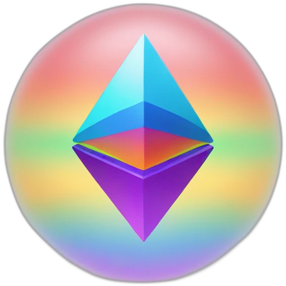 ethereum symbol rainbow emoji