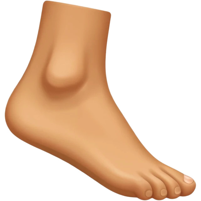 side view of a foot emoji