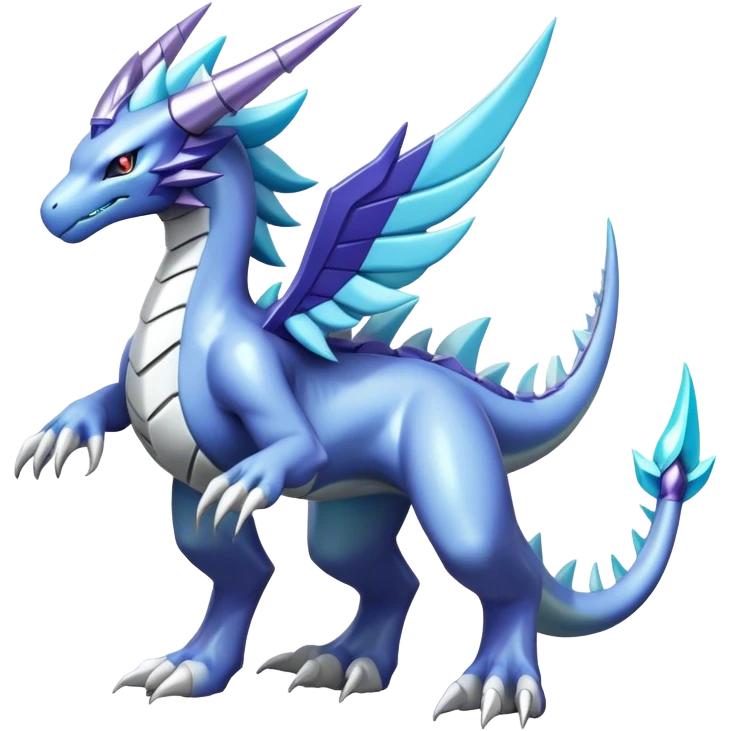  Cool Edgy Shiny Godly Ethereal Digimon-Suicune-Dialga-Kyurem-Latios-Reptile full body emoji