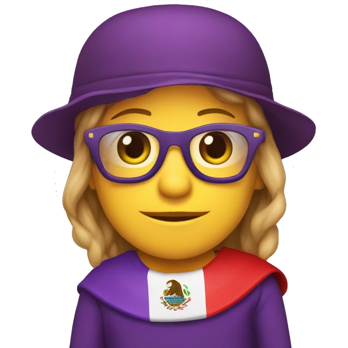 bandera tricolor morada amatilla y roja emoji