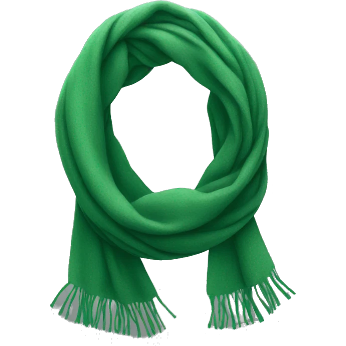 Green scarf  emoji