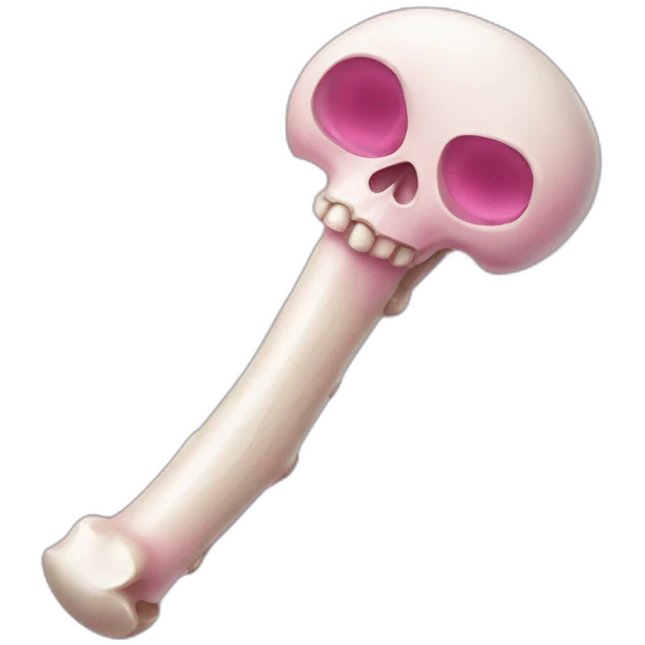 pink bone emoji