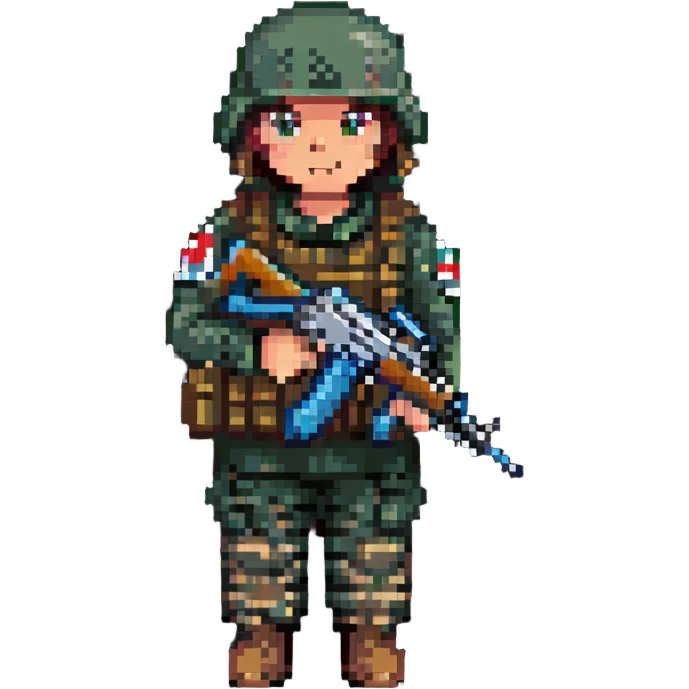 Syrian soldier with AK 47 emoji