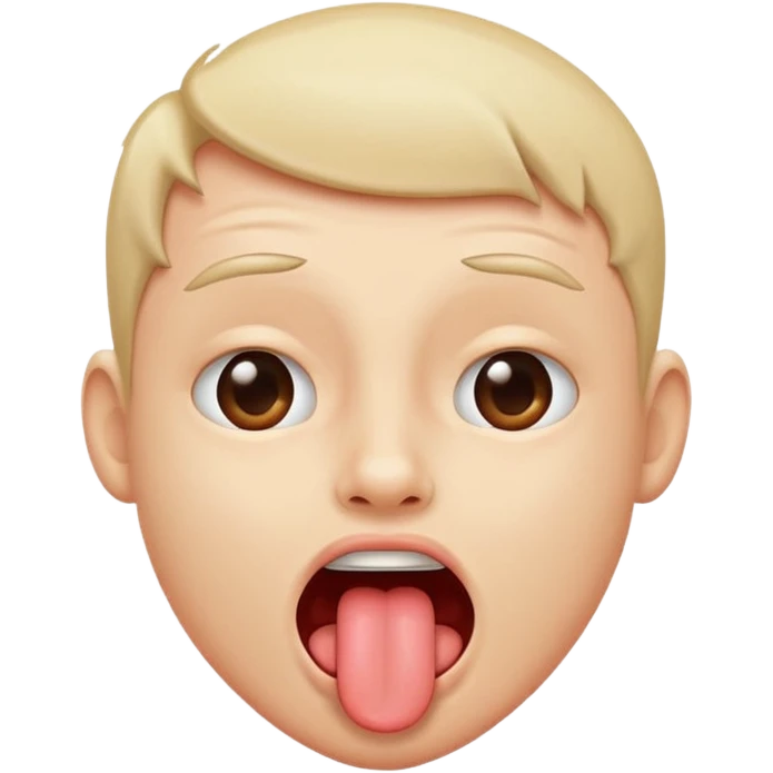 Face sticking out tongue and shaking head emoji
