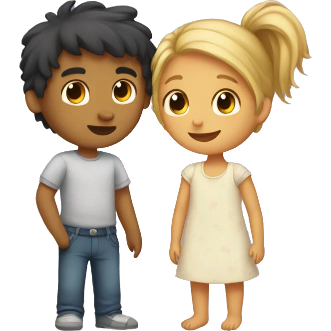 Cuddle a Boy and Girl  emoji