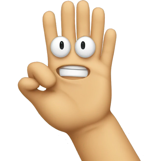 Emoji doing the Shaka emoji