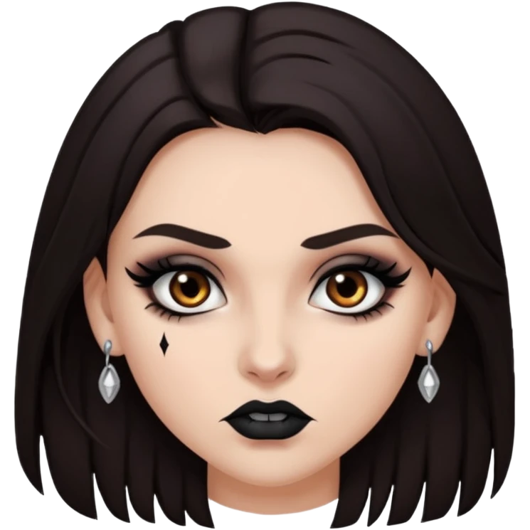 Treacherous brunette woman  emoji