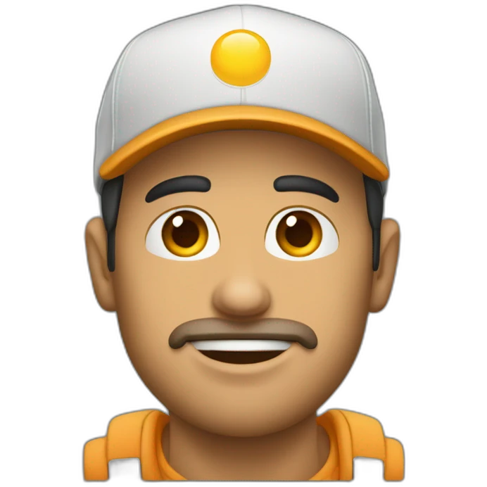 Hombre con gorra y capucha  emoji