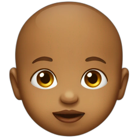 Baby with pacifier emoji