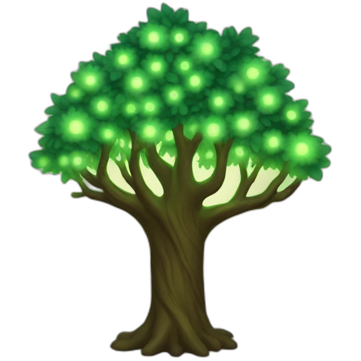 glow tree emoji