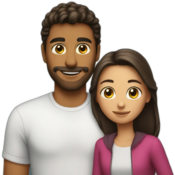 carlos with a girl emoji