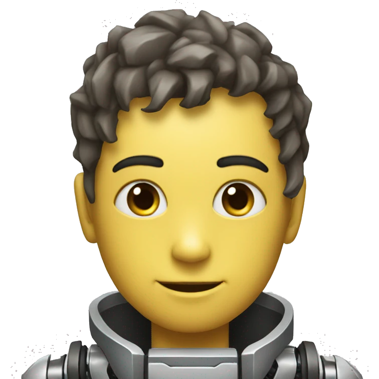Robot con niño emoji