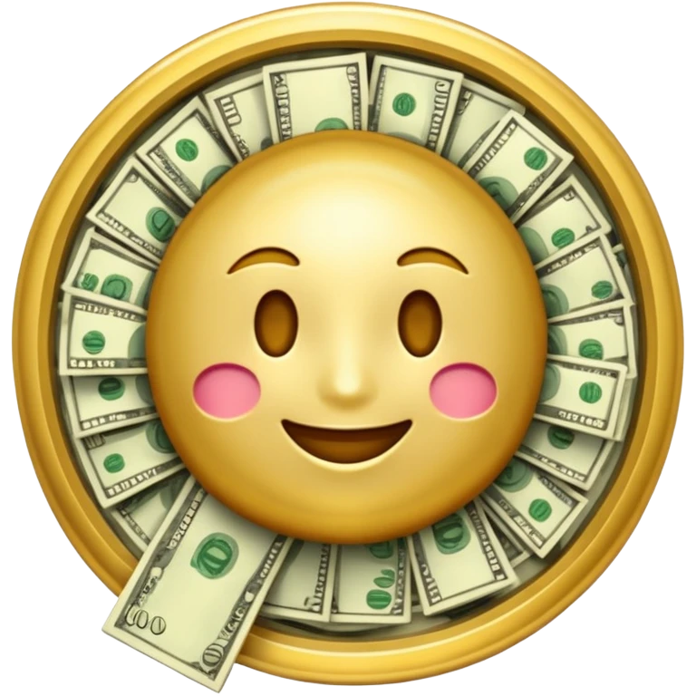 emoji with a money spread emoji