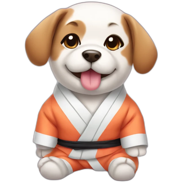 Puppy in sushi suit emoji